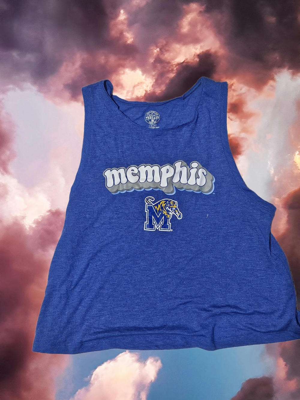 Rivalry Threads Royal Blue Memphis Graphic Women’s Tank
